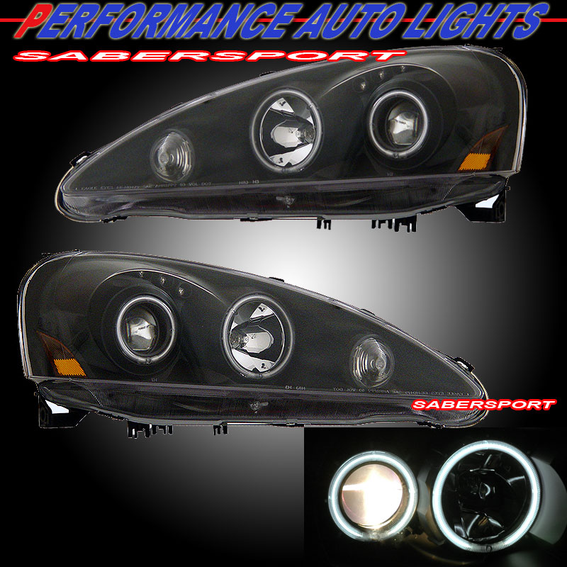 ACURA RSX 05-06 PROJECTOR H.L HALO BLACK CLEAR AMBER(CCFL)