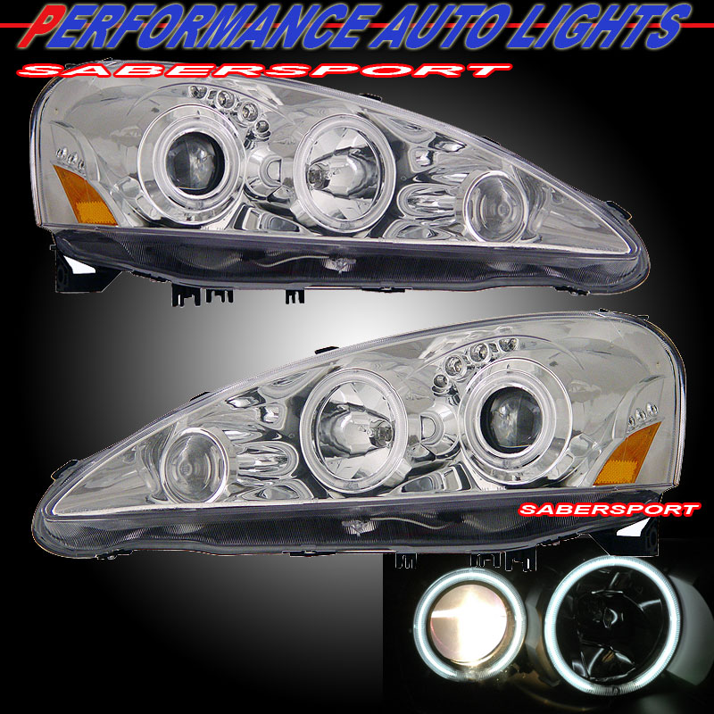 ACURA RSX 05-06 PROJECTOR H.L HALO CHROME CLEAR AMBER(CCFL)