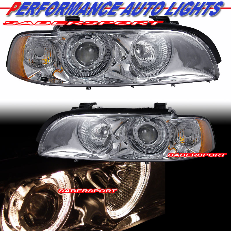 BMW 5 SERIES E39 95-01 PROJECTOR H.L HALO CHROME BLUE AMBER REFLECTOR