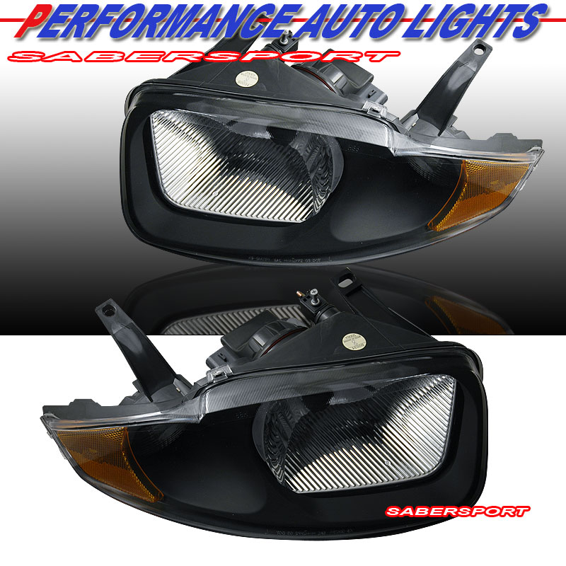 CHEVY CAVALIER 03-04 CRYSTAL H.L BLACK AMBER