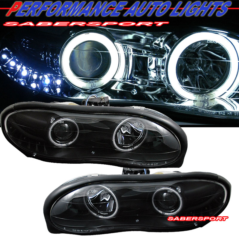 CHEVY CAMARO 98-01 PROJECTOR H.L HALO BLACK CLEAR (CCFL)