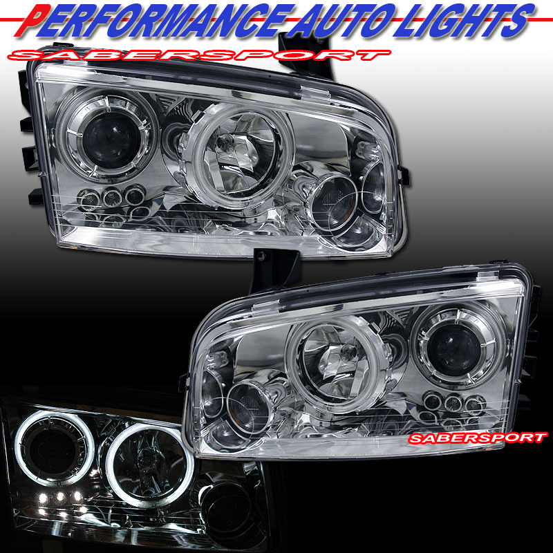 DODGE CHARGER 06-08 PROJECTOR H.L HALO CHROME CLEAR(CCFL)