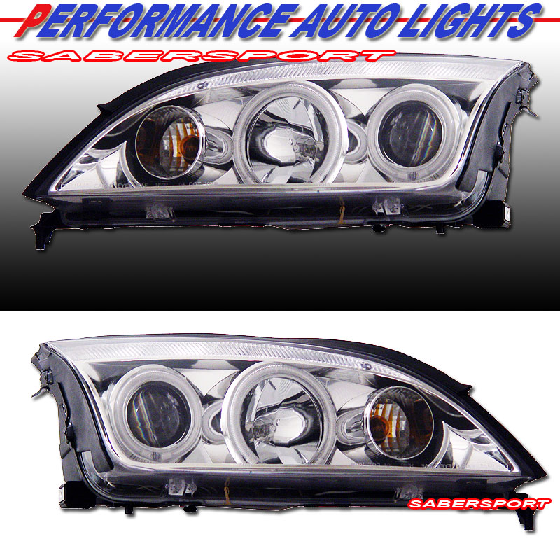 FORD FOCUS ZX4 05-07 PROJECTOR H.L 4DR HALO CHROME CLEAR(CCFL)