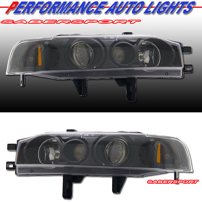 HONDA ACCORD 90-93 PROJECTOR H.L BLACK CLEAR AMBER