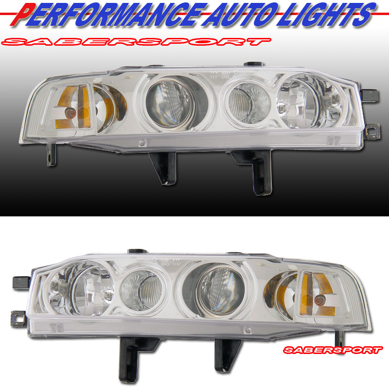 HONDA ACCORD 90-93 PROJECTOR H.L CHROME CLEAR AMBER