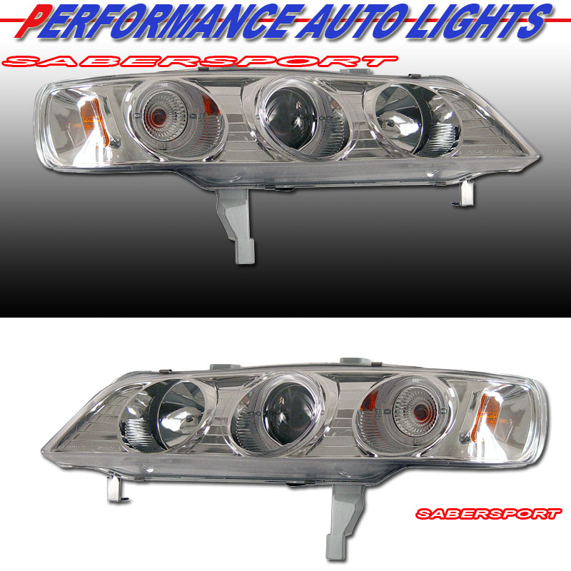 HONDA ACCORD 94-97 1 PC PROJECTOR H.L HALO CHROME CLEAR AMBER