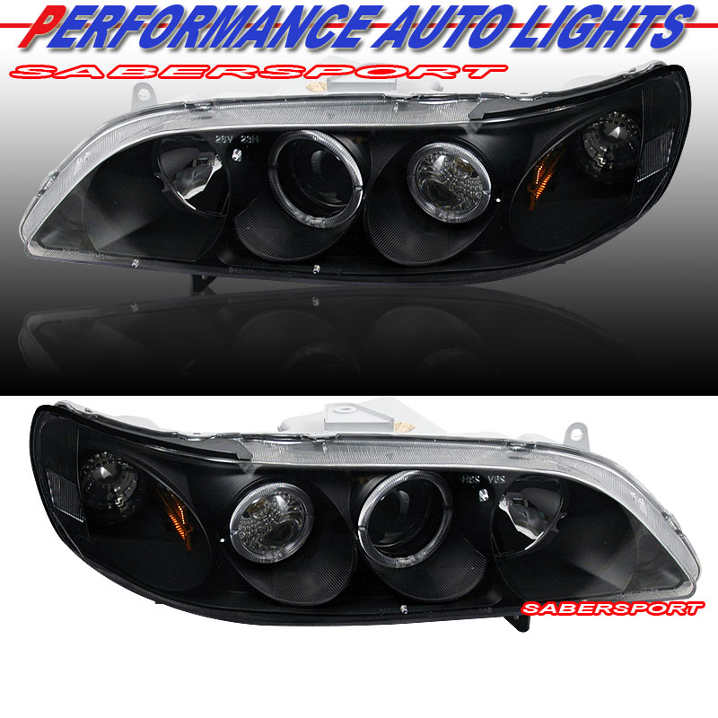 HONDA ACCORD 98-02 PROJECTOR H.L G2 HALO BLACK CLEAR