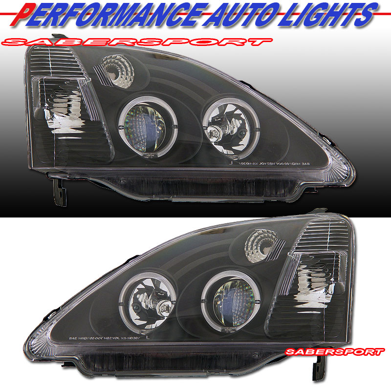 HONDA CIVIC 02-04 3 DR PROJECTOR H.L HALO BLACK CLEAR