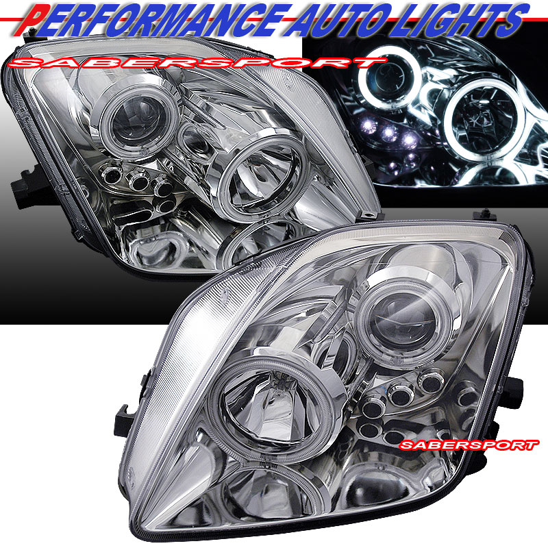 HONDA PRELUDE 97-01 PROJECTOR LED H.L HALO CHROME CLEAR (CCFL)