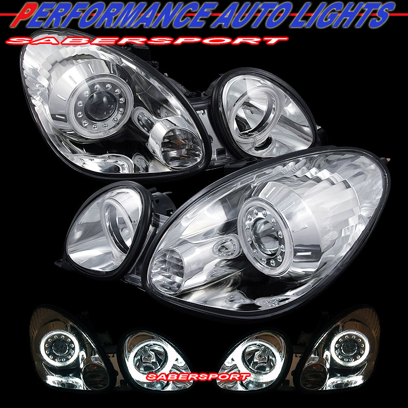 1998-2005 LEXUS GS 300/400/430 PROJECTOR HEADLIGHTS with DUAL CCFL ANGEL EYES (HALO)