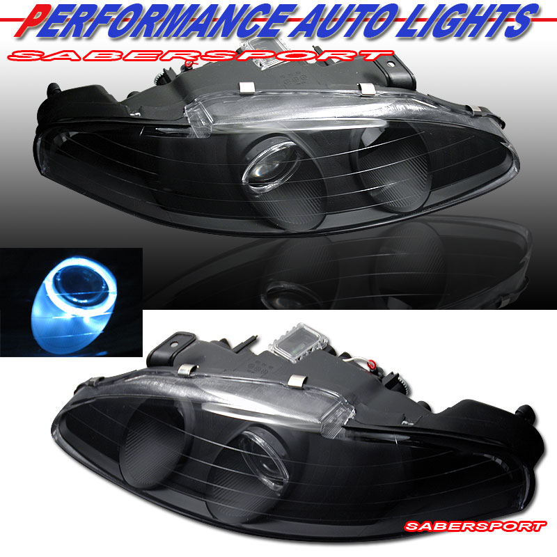 MITSUBISHI ECLIPSE 95-96 PROJECTOR H.L HALO BLACK CLEAR AMBER