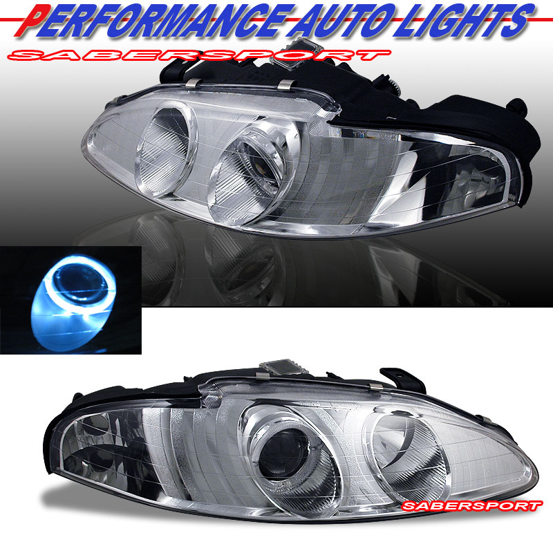 MITSUBISHI ECLIPSE 95-96 PROJECTOR H.L CHROME CLEAR AMBER