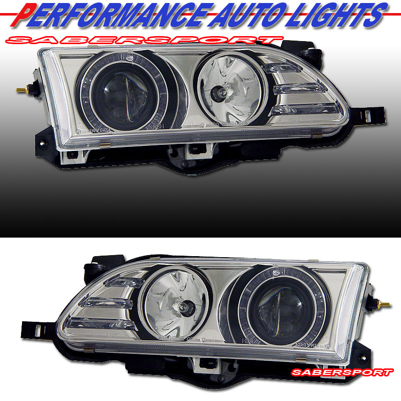 TOYOTA COROLLA 93-97 PROJECTOR H.L HALO CHROME CLEAR