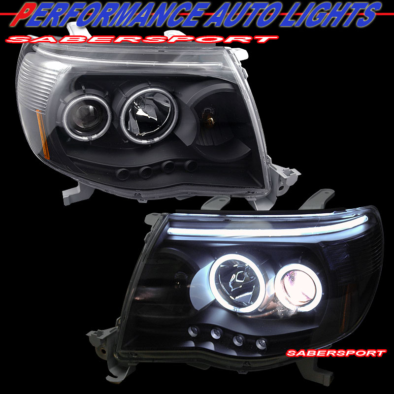 TOYOTA TACOMA 05-08 PROJECTOR H.L BLACK CLEAR AMBER(CCFL)