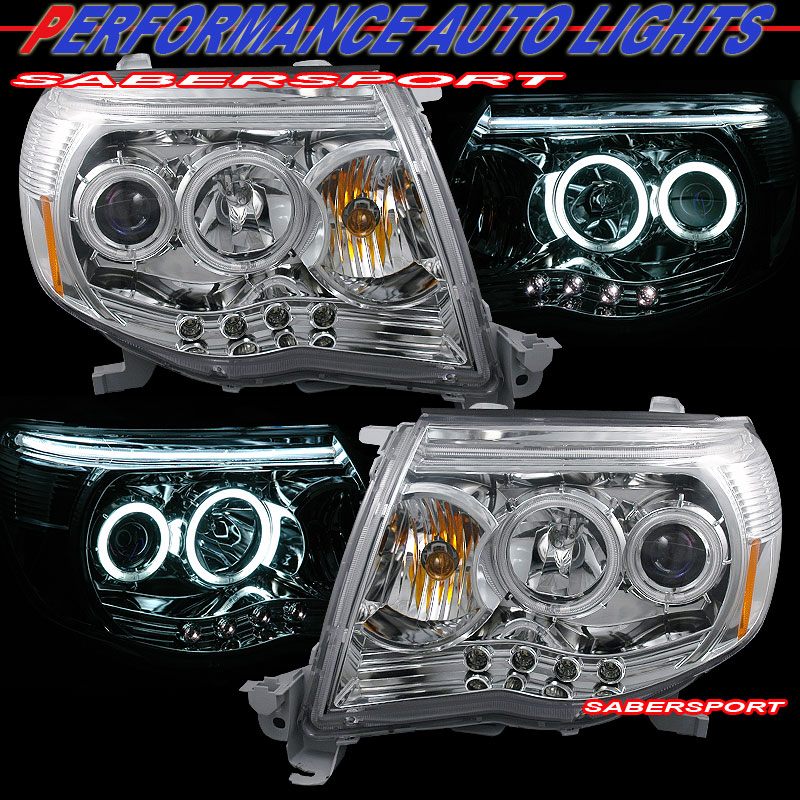 TOYOTA TACOMA 05-08 PROJECTOR H.L CHROME CLEAR AMBER(CCFL)