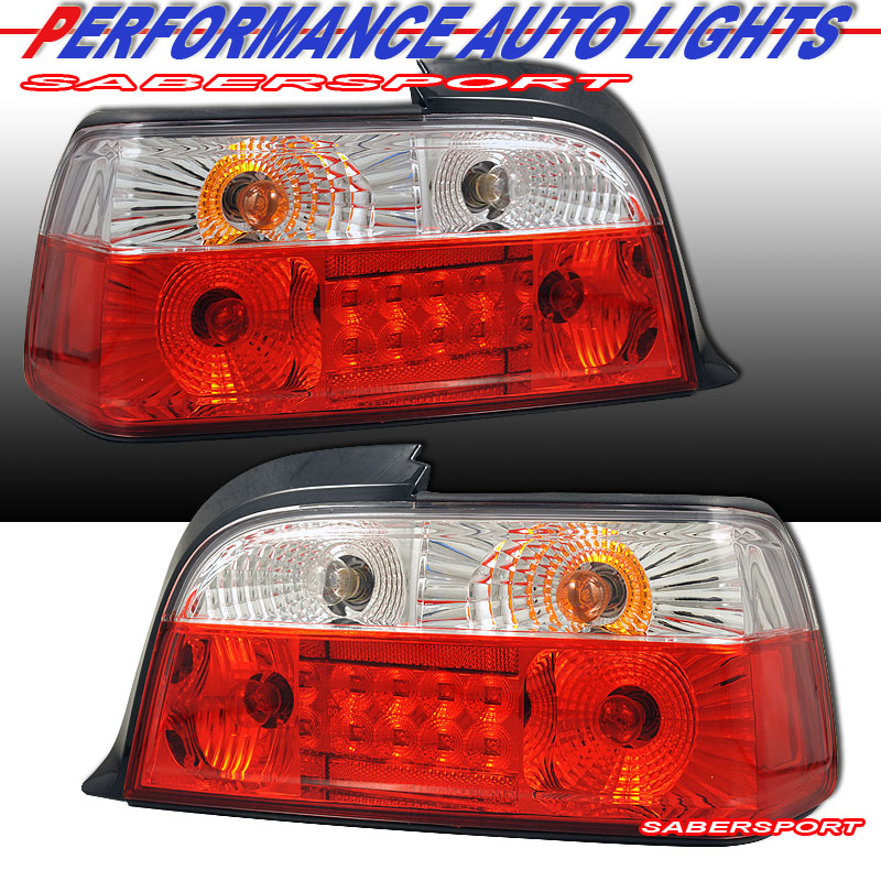 BMW 3 SERIES E36 92-98 2 DR L.E.D T.L RED/CLEAR