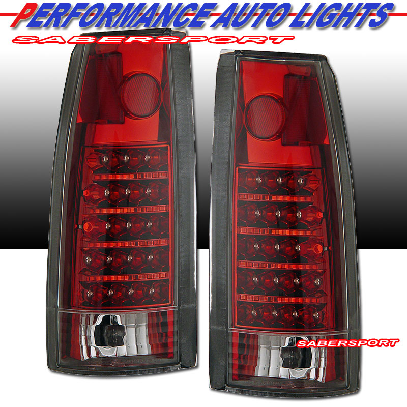 CHEVY FULL SIZE 88-98 L.E.D T.L RED HOUSING CRYSTAL LENS (NEW STYLE)