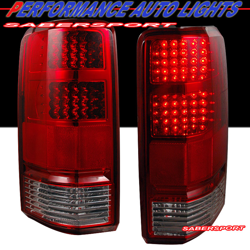 DODGE NITRO 07-08 L.E.D T.L RED/CLEAR