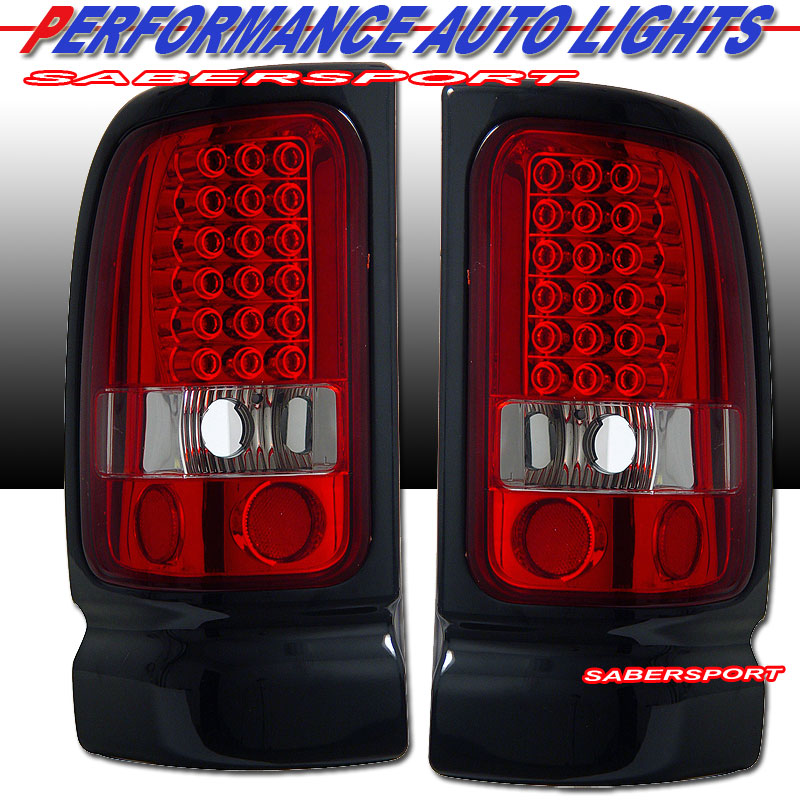 DODGE RAM 94-01 L.E.D T.L RED/CLEAR