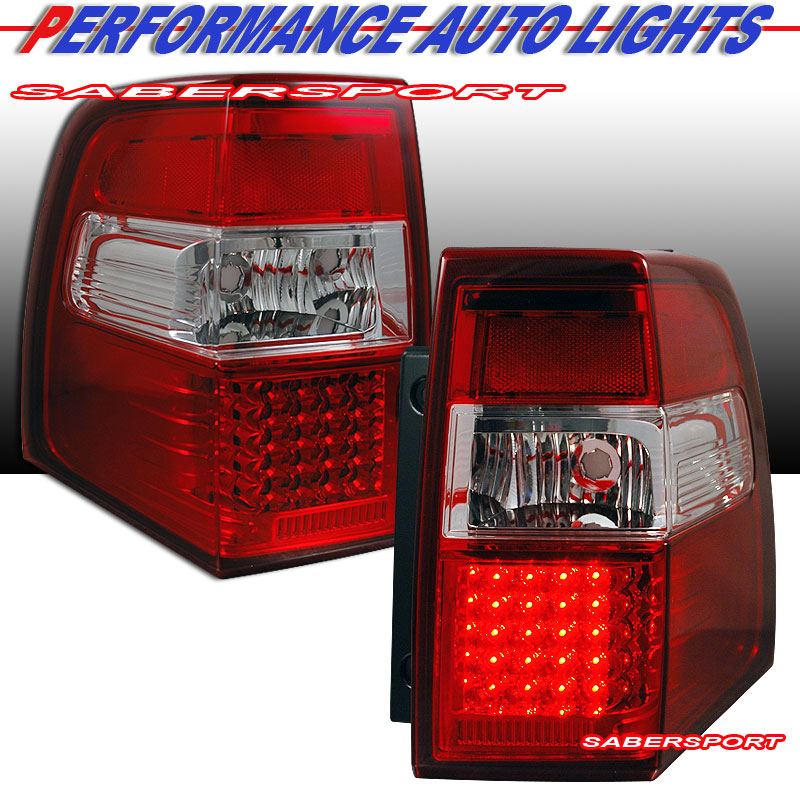 FORD EXPEDITION 07-UP L.E.D T.L RED/CLEAR