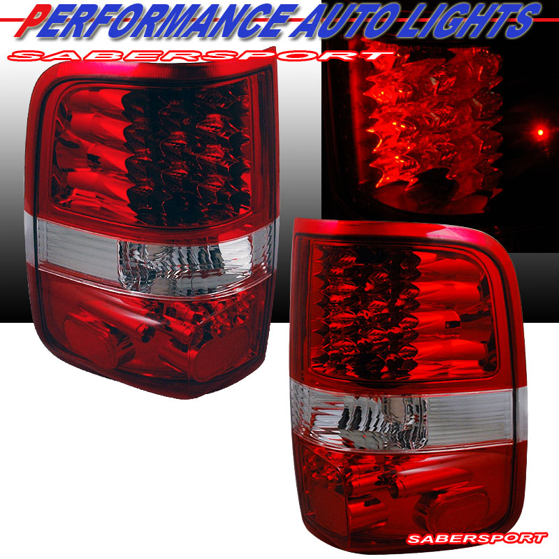 FORD F-150 04-06 L.E.D T.L RED/CLEAR