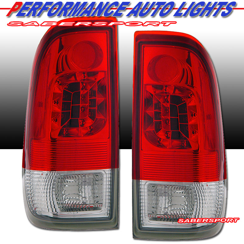 FORD F-150 97-03 L.E.D T.L RED/CLEAR