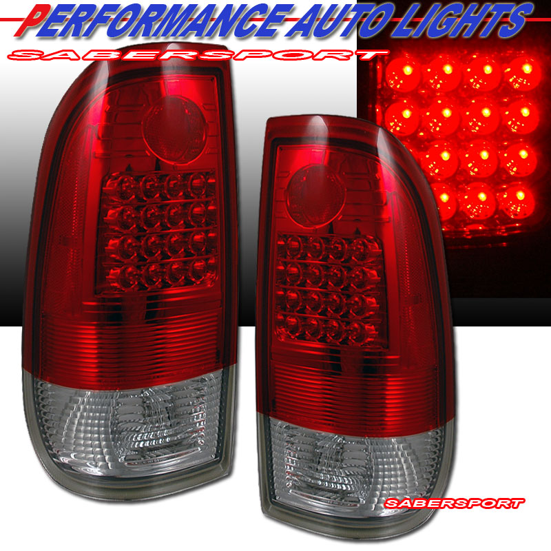 FORD F150/F250 97-03 L.E.D T.L G2 RED/CLEAR