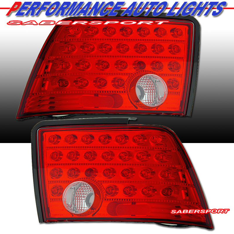 FORD MUSTANG 99-04 L.E.D T.L RED/CLEAR