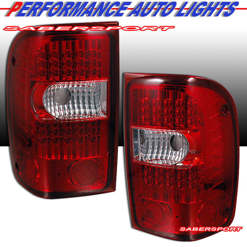 FORD RANGER 01-05 L.E.D T.L G2 RED/CLEAR