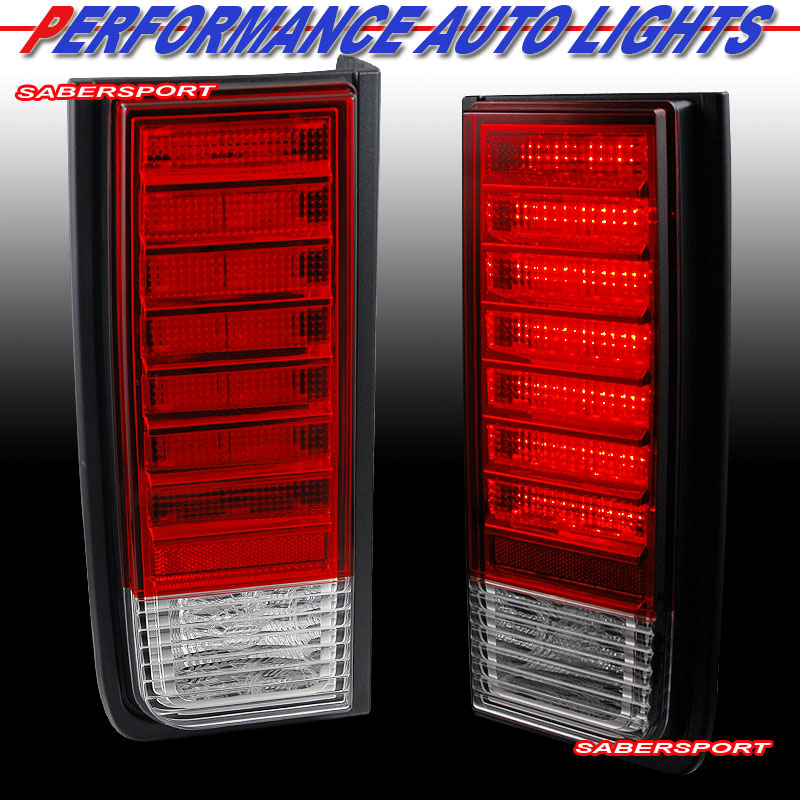 HUMMER H2 03-04 LED T.L RED/CLEAR (ONLY 2003 AND 2004)