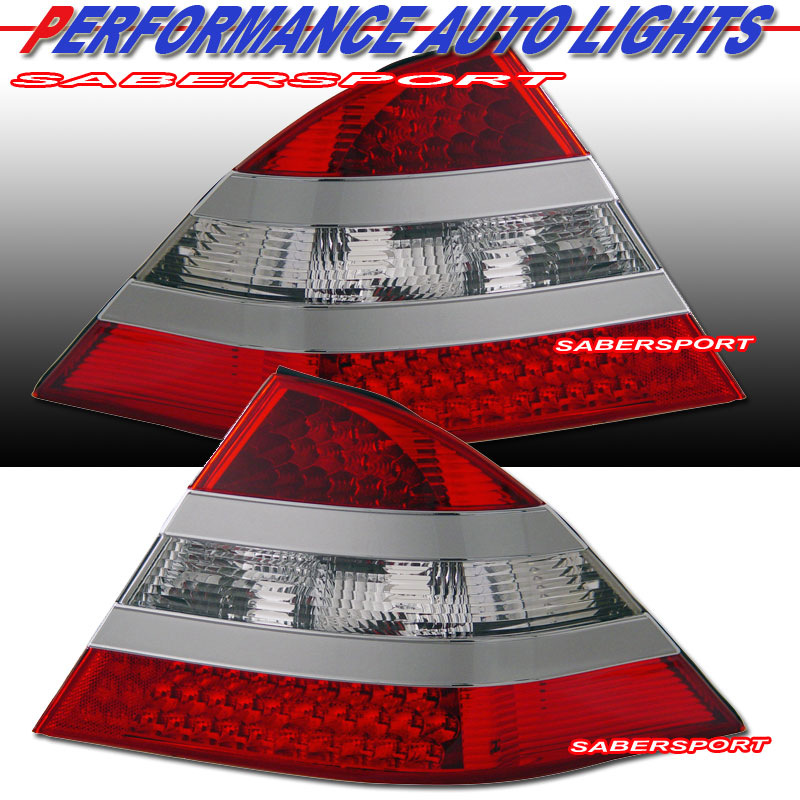 MBZ S CLASS W220 S320 S350 00-05 LED T.L RED/CLEAR(MID-SILVER)