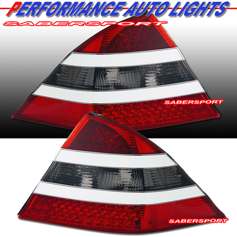 MBZ S CLASS W220 S320 S350 00-05 LED T.L RED/SMOKE (MID-WHITE)