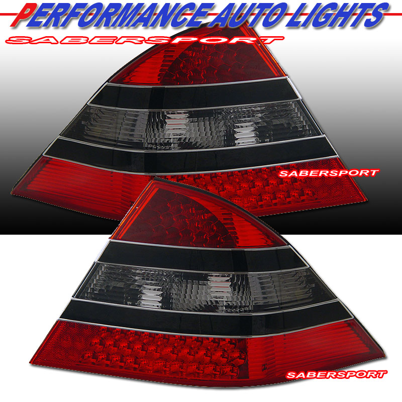 MBZ S CLASS W220 S320 S350 00-05 LED T.L RED/SMOKE(MID-BLACK)