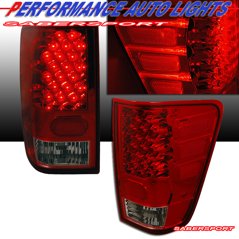 NISSAN TITAN 04-06 LED T.L RED/CLEAR