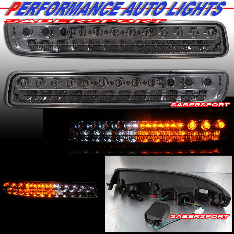 G.M.C YUKON/YUKON 00-06 /SIERRA 99-06 L.E.D PARKING LIGHTS SMOKE AMBER