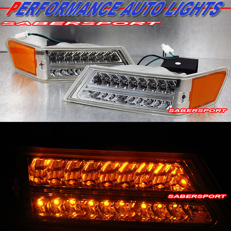 JEEP PATRIOT 07-08 PARK/SIGNAL LIGHTS L.E.D ALL CHROME AMBER