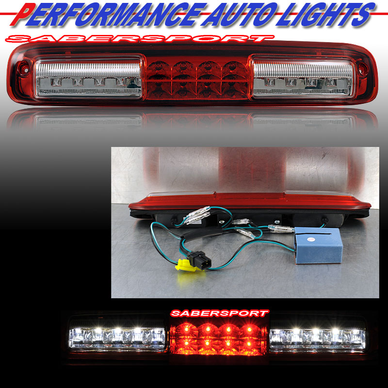 CHEVY SILVERADO / G.M.C SIERRA 99-07 3RD BRAKE LIGHT RED/CLEAR