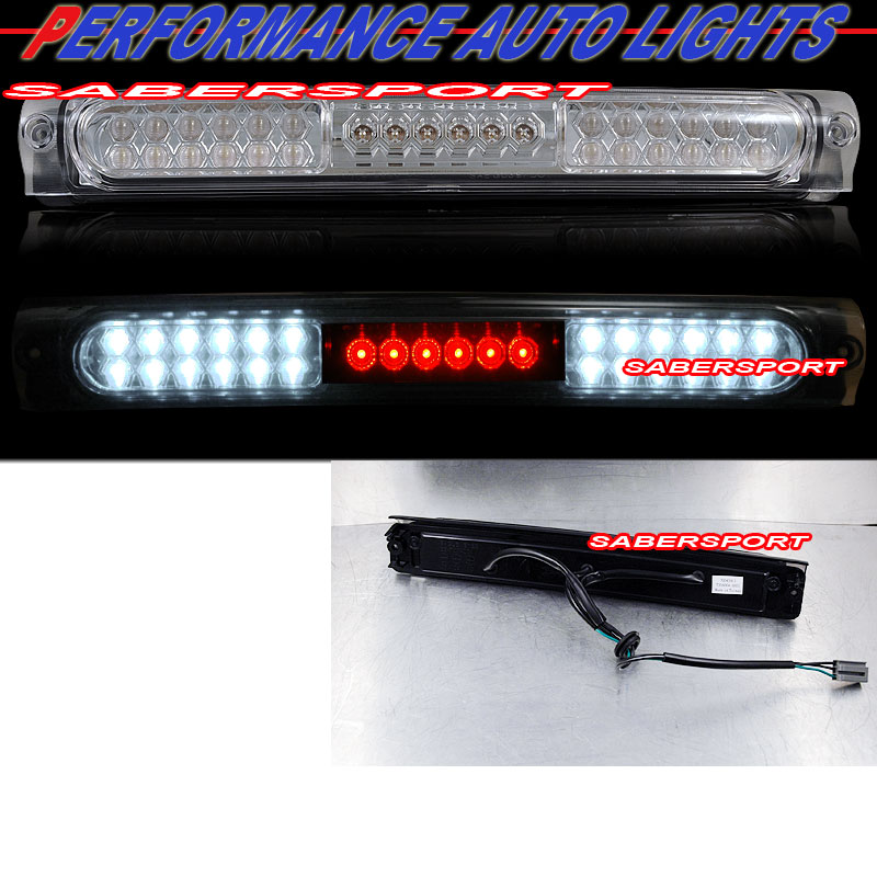 FORD F150 97-03 L.E.D 3RD BRAKE LIGHT ALL CHROME (W/ CARGO LIGHTS)