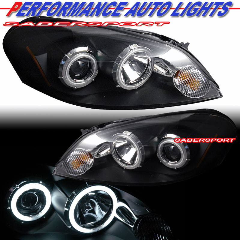 CHEVY IMPALA/ MONTE CARLO 06-08 PROJECTOR H.L HALO CHROME CLEAR AMBER(CCFL)