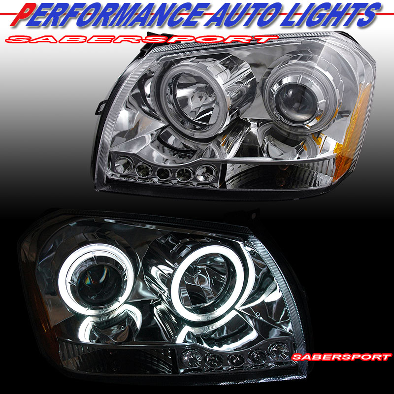 DODGE MAGNUM (2.7L/3.5L ENG) 05-07 PROJECTOR H.L CHROME CLEAR AMBER