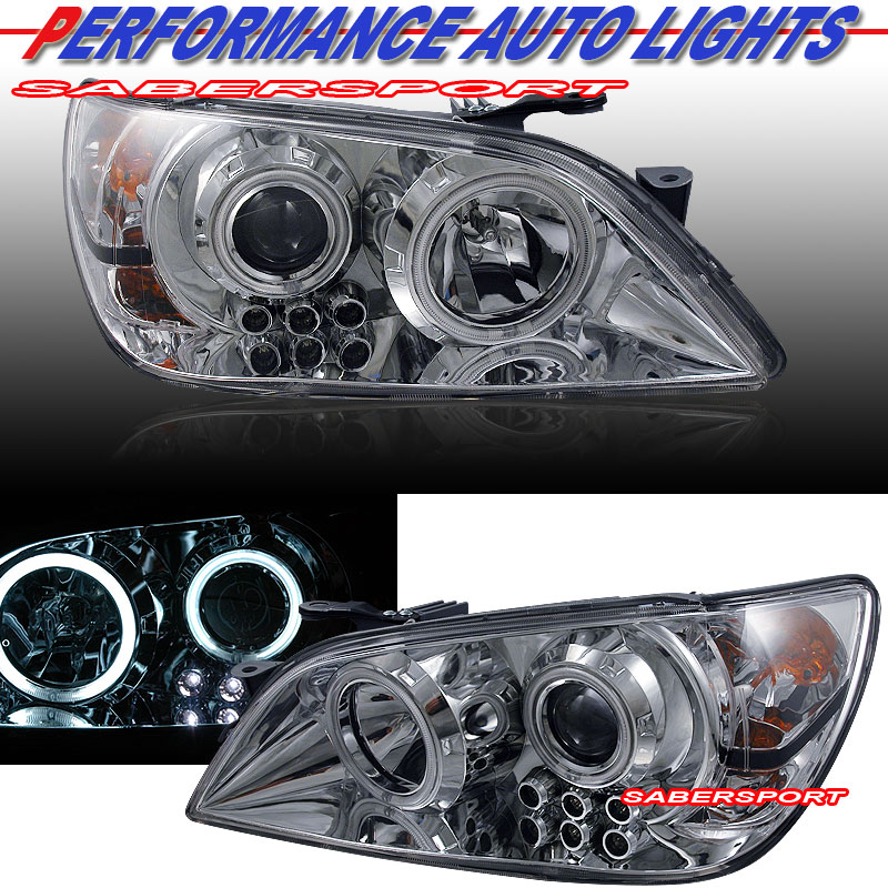 2001-2005 LEXUS IS300 CHROME PROJECTOR HEADLIGHTS