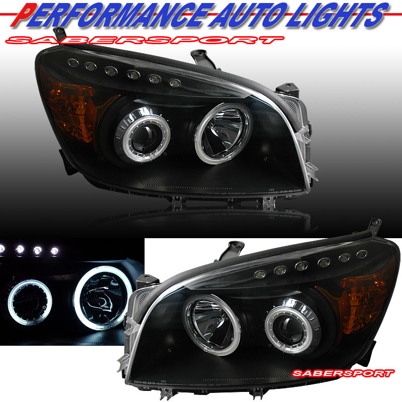 TOYOTA RAV-4 06-08 PROJECTOR H.L BLACK CLEAR AMBER(CCFL)